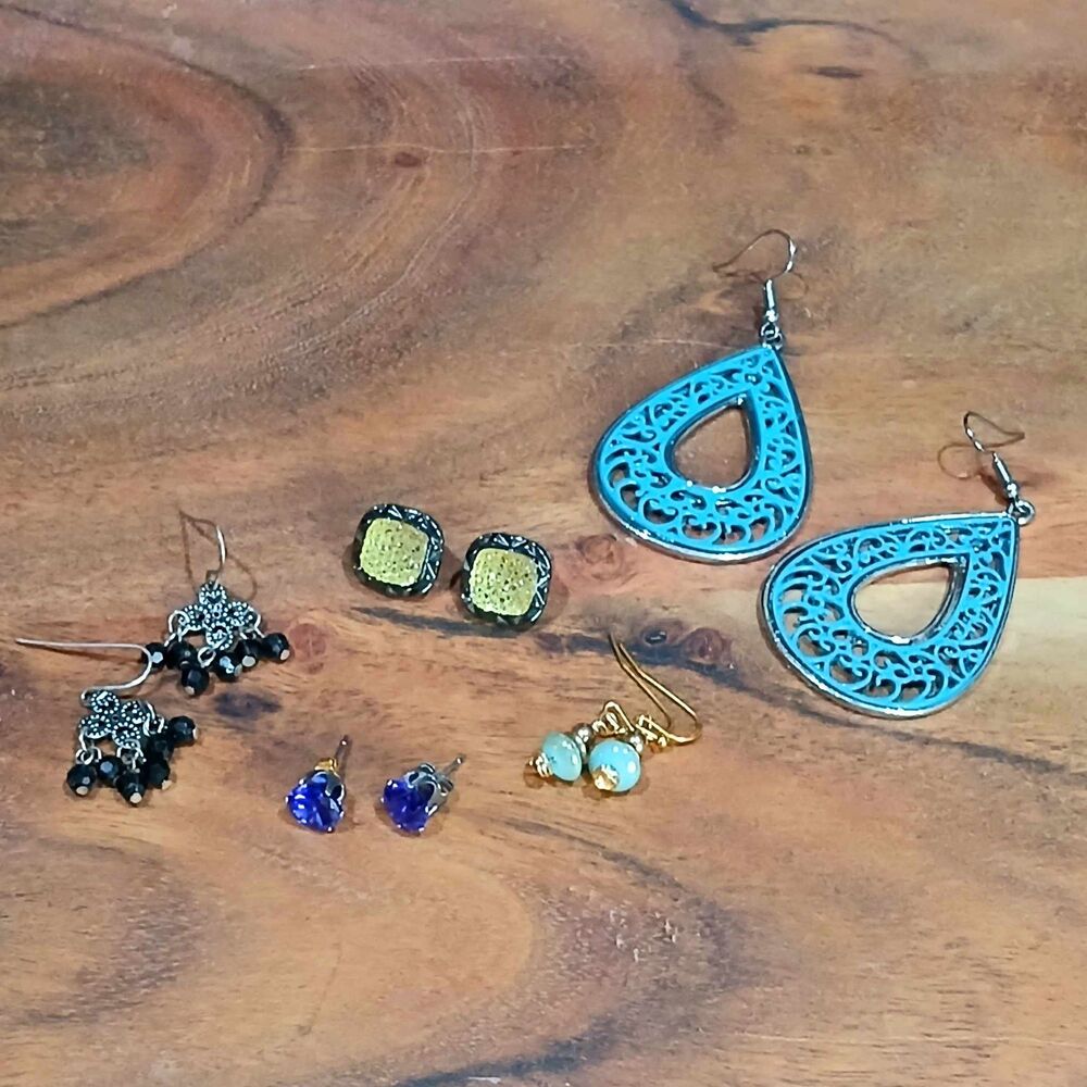 5 Piece Earring Set, Earring Lot, Earring Bundle, Boho